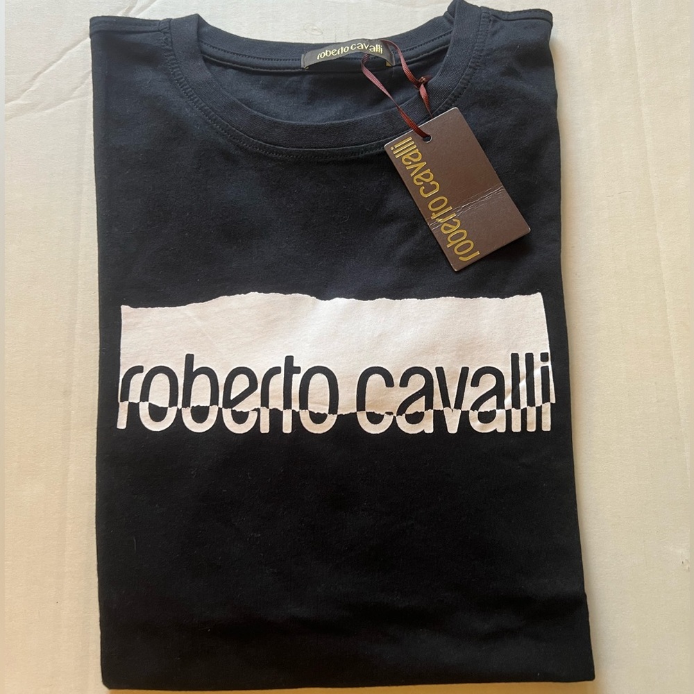 Roberto Cavalli Black and White Men's Tee